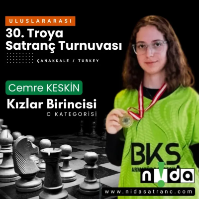 Cemre Keskin Kızlar Birincisi