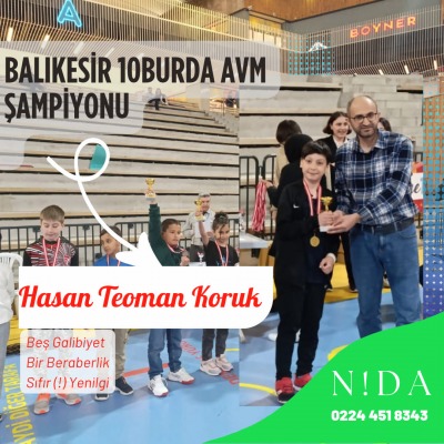 Balıkesir'de Yenilgisiz Şampiyon Hasan Teoman!.