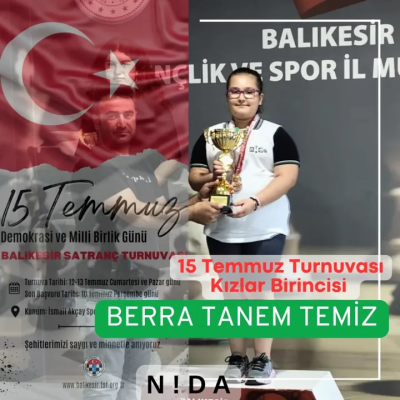 Balıkesir 15 Temmuz Turnuvası Oynandı